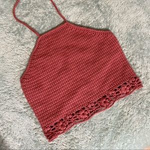 Crochet halter top